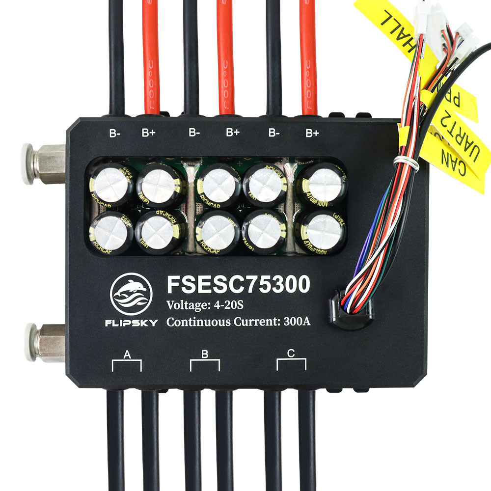 Vesc 75300 High Current Esc - Flipsky-FSESC 75300, 84V, Courant ÉWer, 350A,